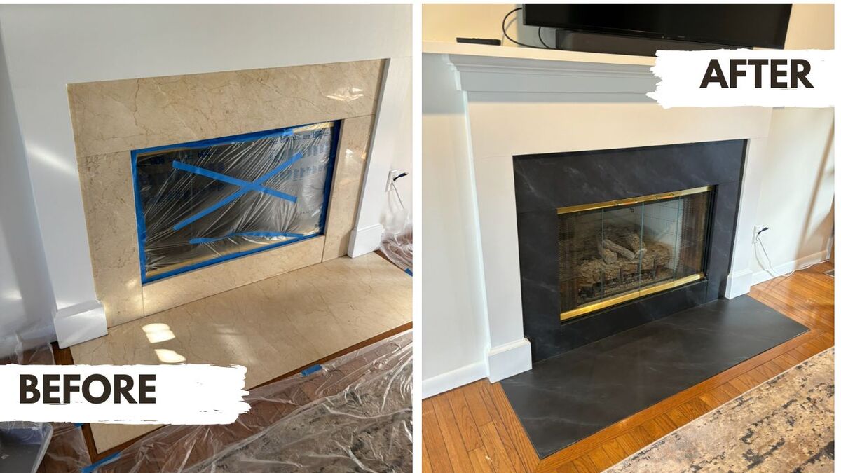 Fireplace Before & After